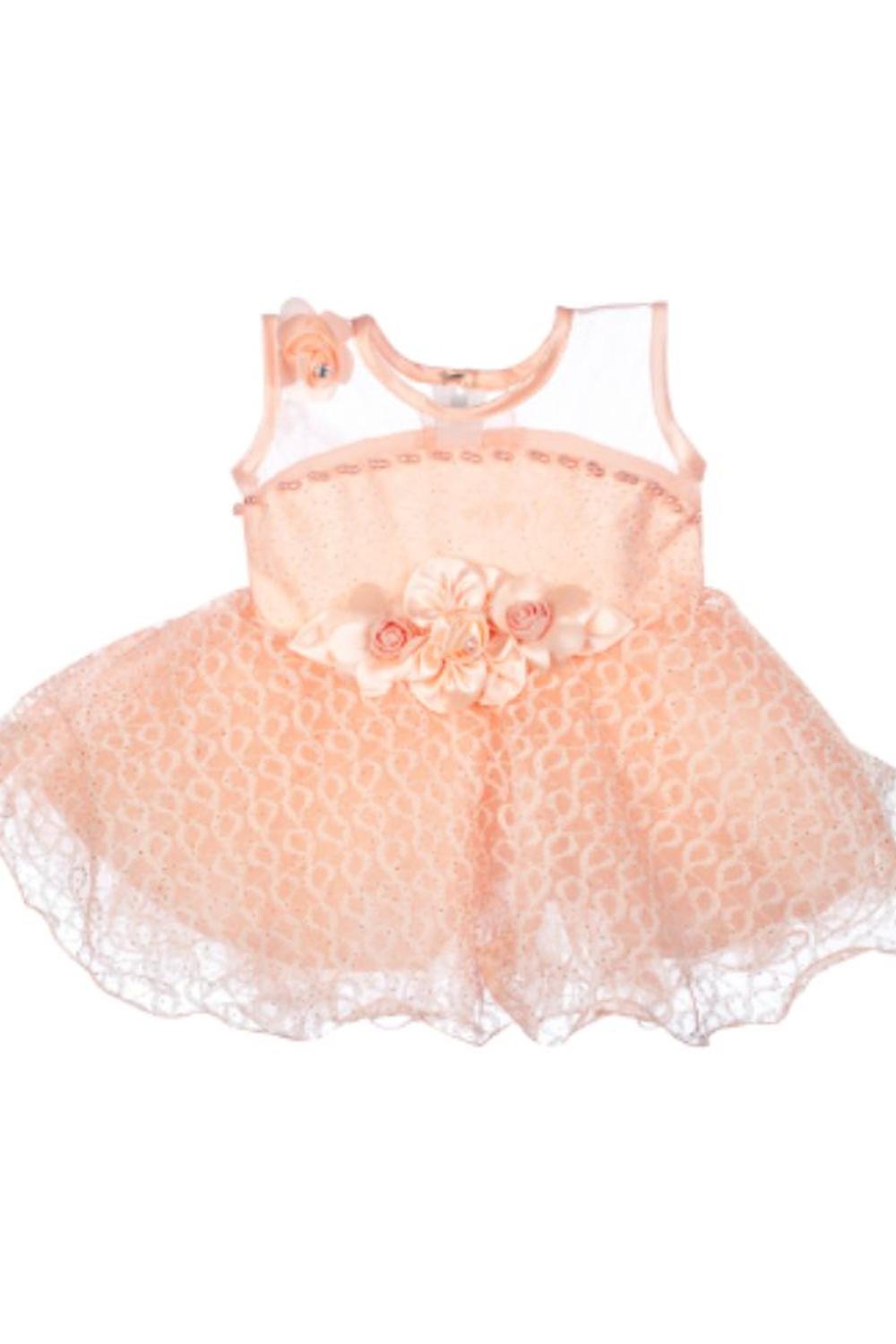Mee Mee Baby Frilly Party Frockpeach